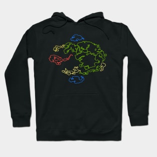 Avatar Map Outline (Neon) Hoodie